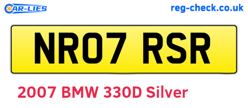 NR07RSR are the vehicle registration plates.