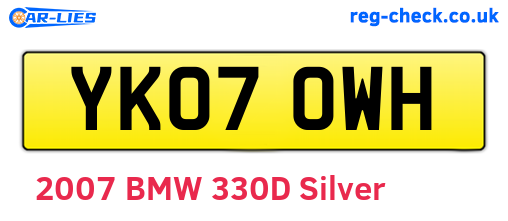YK07OWH are the vehicle registration plates.