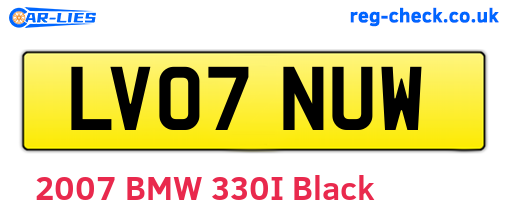 LV07NUW are the vehicle registration plates.