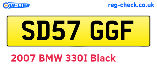 SD57GGF are the vehicle registration plates.