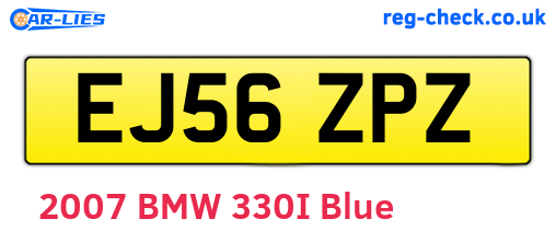 EJ56ZPZ are the vehicle registration plates.