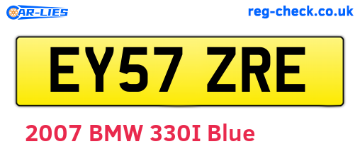 EY57ZRE are the vehicle registration plates.