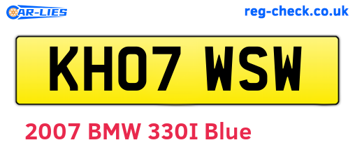 KH07WSW are the vehicle registration plates.