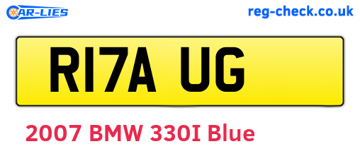 R17AUG are the vehicle registration plates.