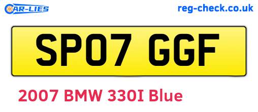 SP07GGF are the vehicle registration plates.