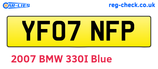 YF07NFP are the vehicle registration plates.