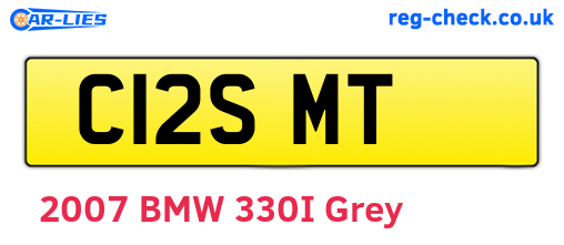 C12SMT are the vehicle registration plates.