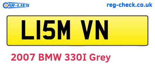 L15MVN are the vehicle registration plates.