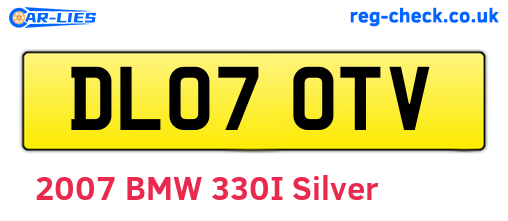 DL07OTV are the vehicle registration plates.