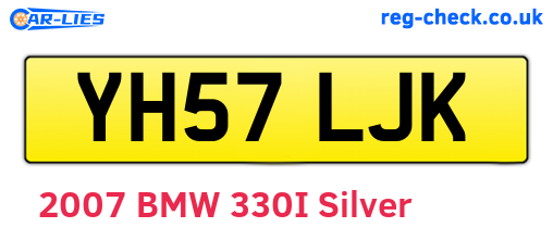 YH57LJK are the vehicle registration plates.