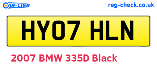 HY07HLN are the vehicle registration plates.