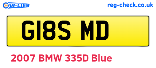 G18SMD are the vehicle registration plates.