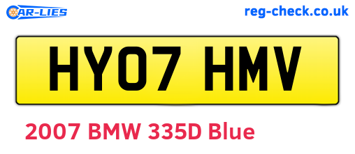 HY07HMV are the vehicle registration plates.