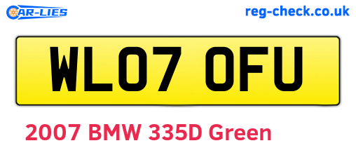 WL07OFU are the vehicle registration plates.