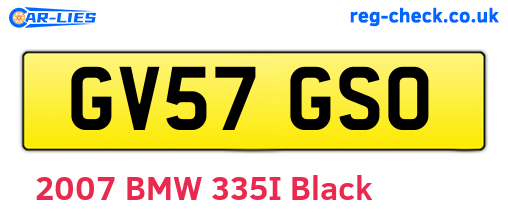 GV57GSO are the vehicle registration plates.