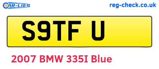 S9TFU are the vehicle registration plates.