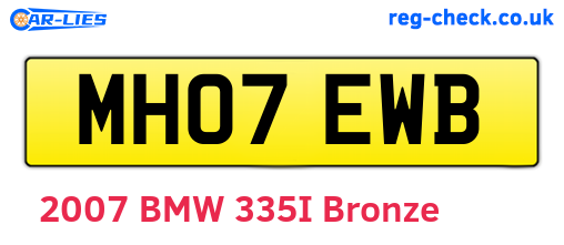 MH07EWB are the vehicle registration plates.