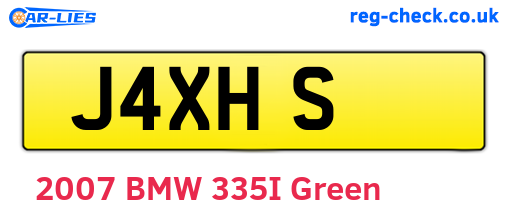 J4XHS are the vehicle registration plates.