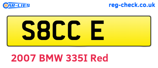 S8CCE are the vehicle registration plates.