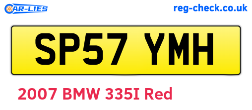 SP57YMH are the vehicle registration plates.