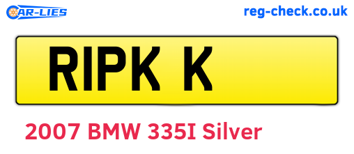 R1PKK are the vehicle registration plates.