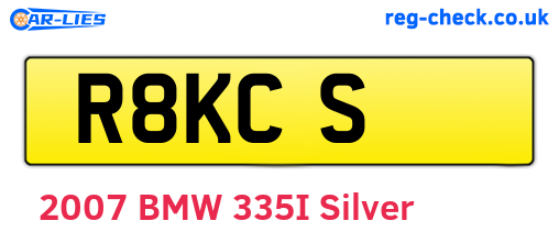 R8KCS are the vehicle registration plates.