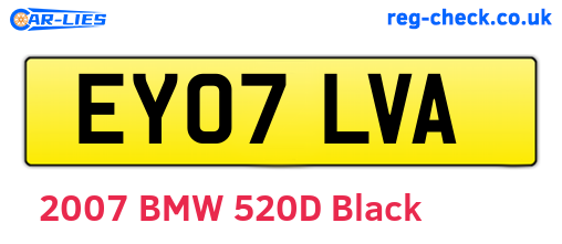 EY07LVA are the vehicle registration plates.