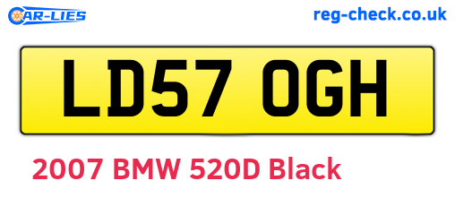 LD57OGH are the vehicle registration plates.