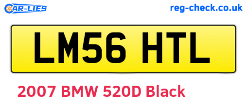 LM56HTL are the vehicle registration plates.