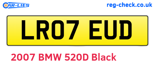 LR07EUD are the vehicle registration plates.