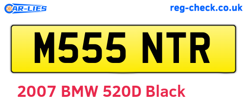 M555NTR are the vehicle registration plates.
