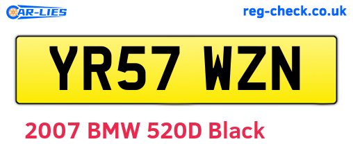 YR57WZN are the vehicle registration plates.