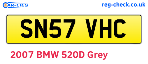 SN57VHC are the vehicle registration plates.