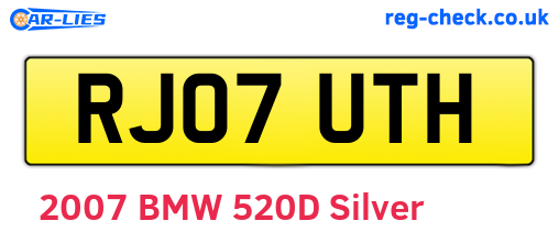 RJ07UTH are the vehicle registration plates.