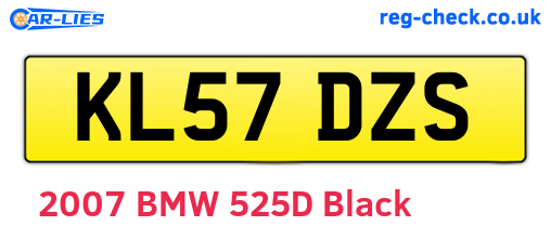 KL57DZS are the vehicle registration plates.