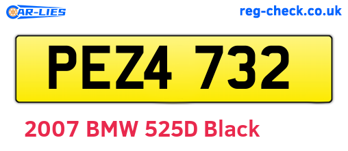 PEZ4732 are the vehicle registration plates.