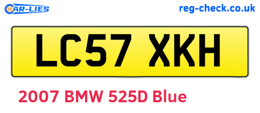 LC57XKH are the vehicle registration plates.