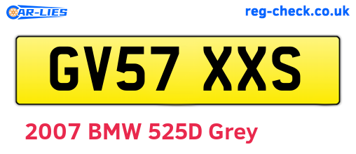 GV57XXS are the vehicle registration plates.