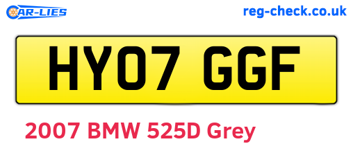 HY07GGF are the vehicle registration plates.