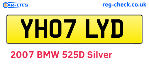 YH07LYD are the vehicle registration plates.