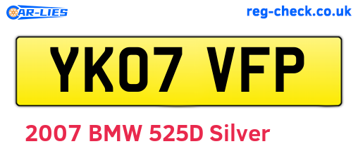 YK07VFP are the vehicle registration plates.