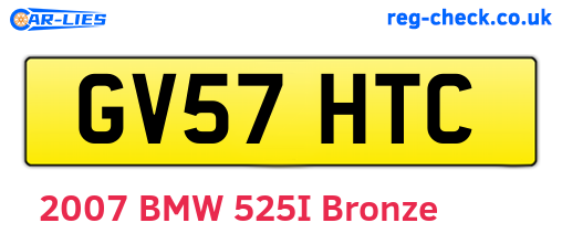 GV57HTC are the vehicle registration plates.