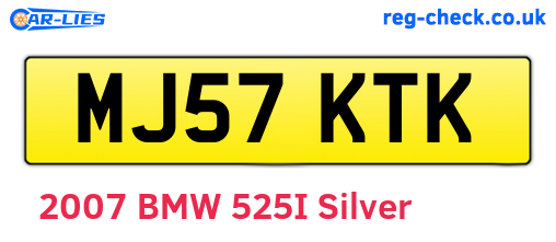 MJ57KTK are the vehicle registration plates.