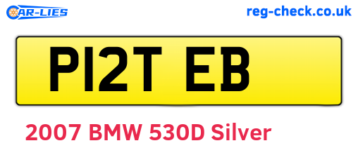 P12TEB are the vehicle registration plates.