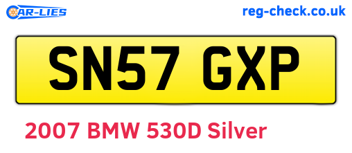 SN57GXP are the vehicle registration plates.