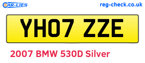 YH07ZZE are the vehicle registration plates.