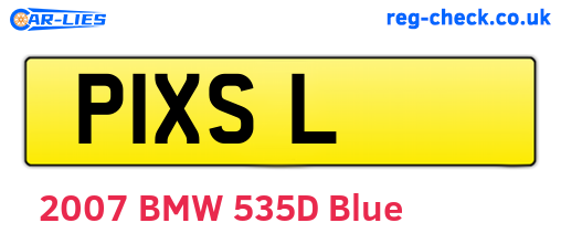 P1XSL are the vehicle registration plates.