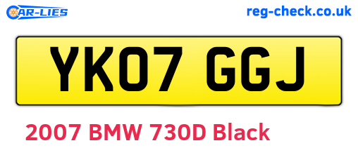 YK07GGJ are the vehicle registration plates.