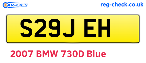 S29JEH are the vehicle registration plates.