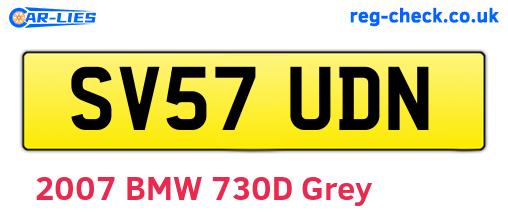 SV57UDN are the vehicle registration plates.
